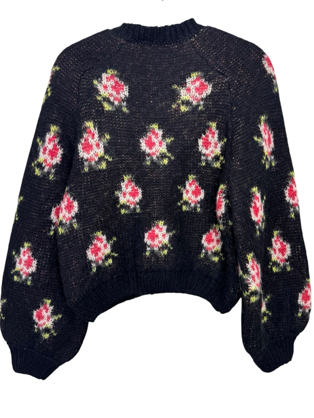 The Great The Carousel Cardigan Black Heirloom Rose Size 1 / Small - Picture 7 of 12